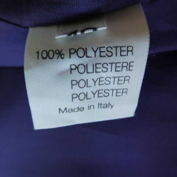 Italian Vintage Laurie Quality Blazer Purple 3 Button Closures 2 Zip Hip Panels - Picture 7 of 8